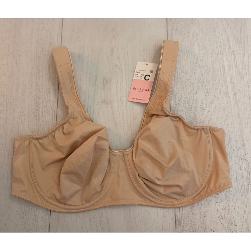 NWT Anita Rosa Faia Twin Seamless Comfort Underwire Bra Sz 44C Desert Nude 5490